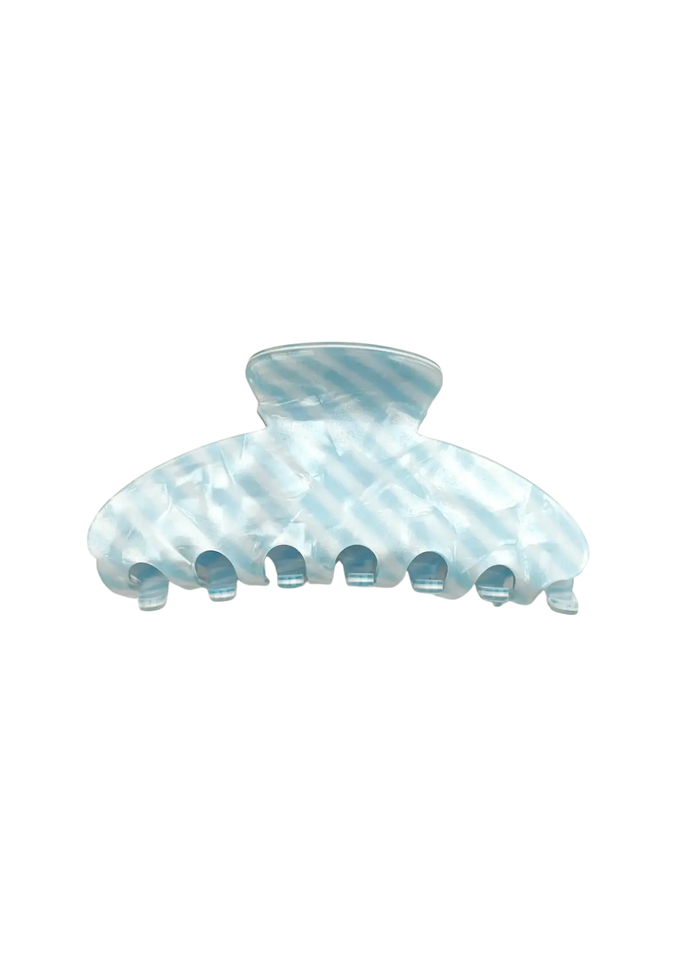 Classic Striped Oval Hair Clip