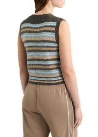 Bastille Striped Knit Vest