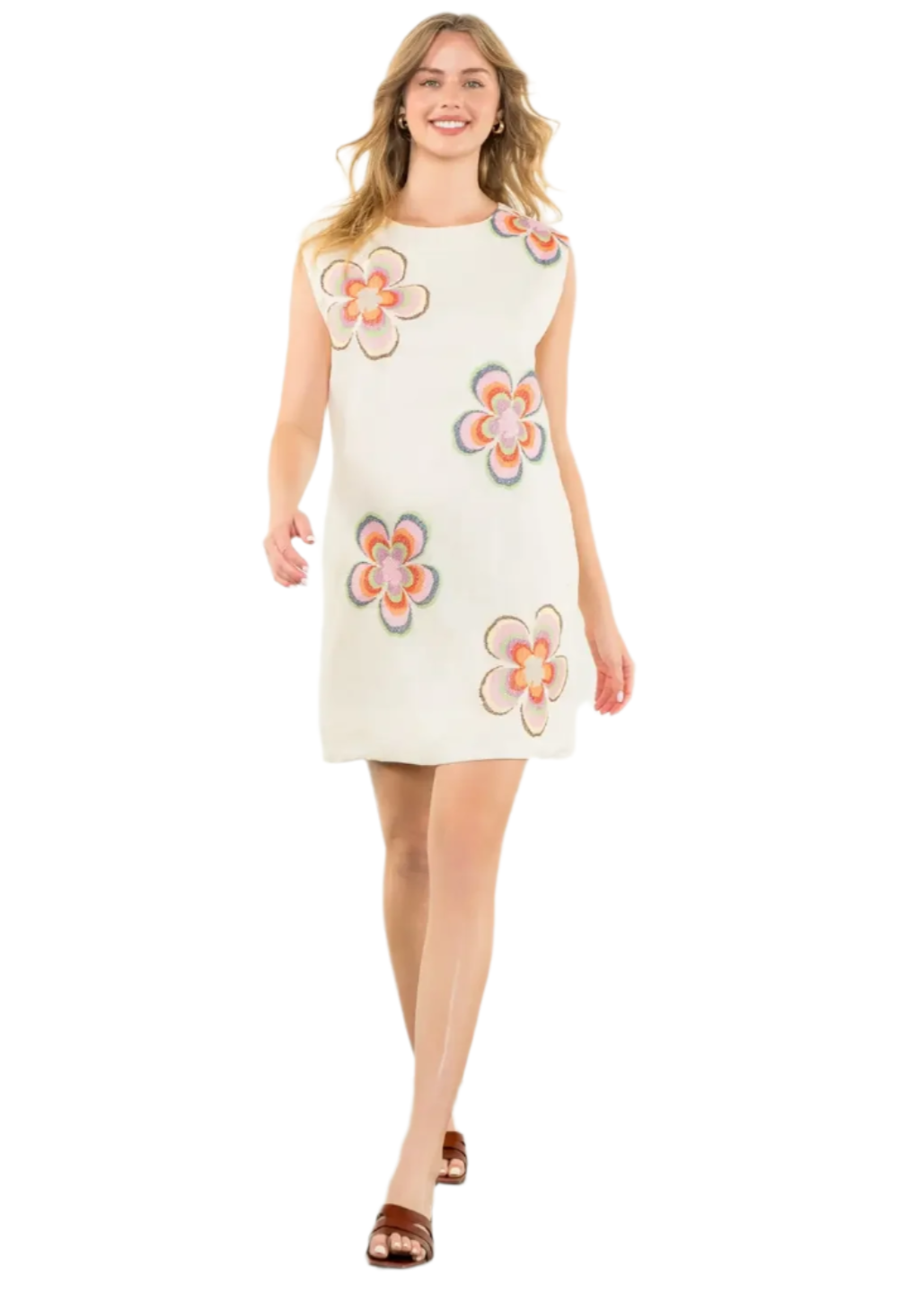 Sleeveless Flower Dress