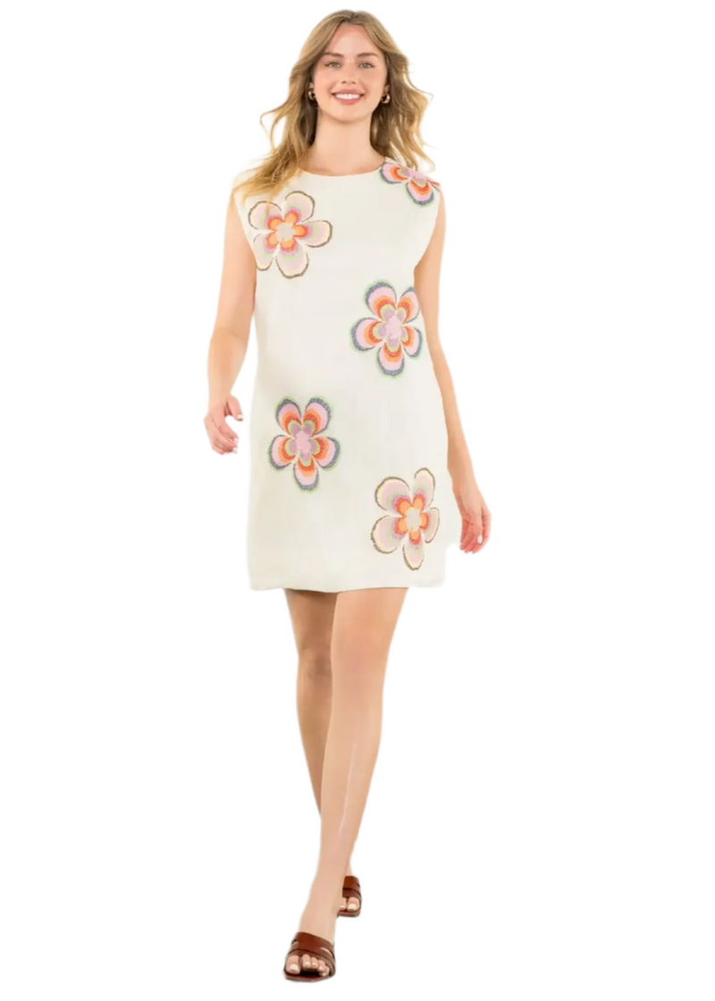 Sleeveless Flower Dress