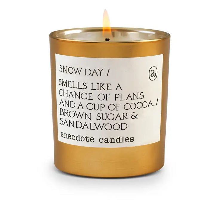 Snow Day (Brown Sugar & Sandalwood) Gold Tumbler Candle