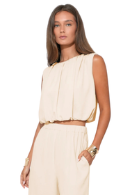 Hailey Bubble Satin Top