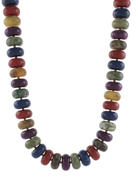 Marble Rondelle Bead Neckalce