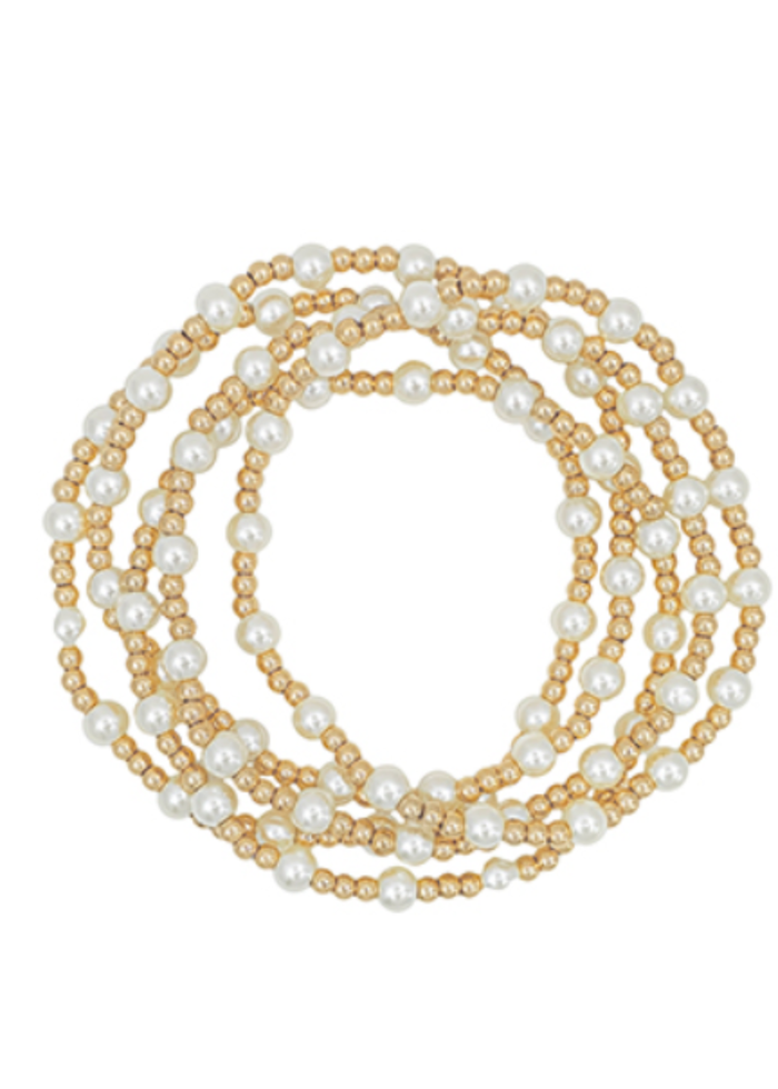 5 Set Pearl Bracelet