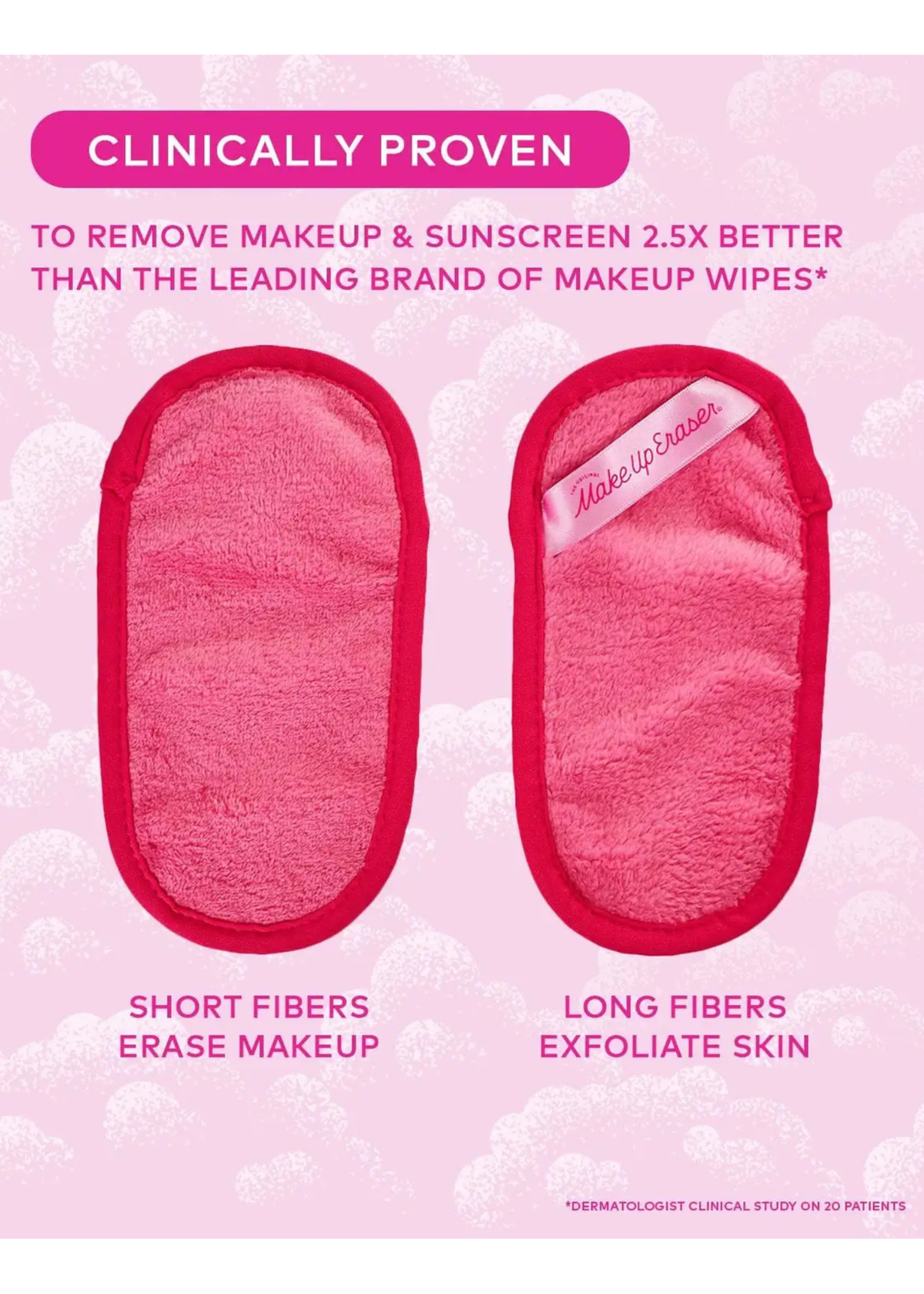 Pink Mini MakeUp Eraser Pro