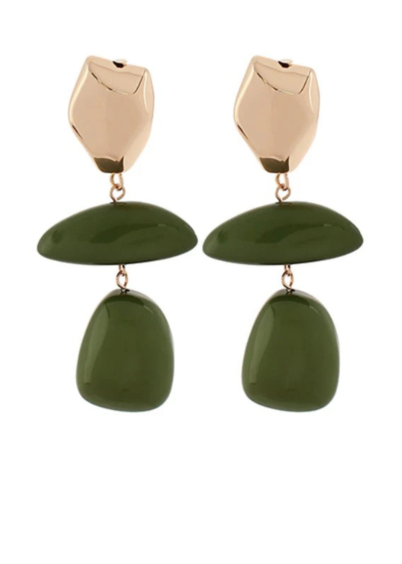 Linear Color Geometric Earrings