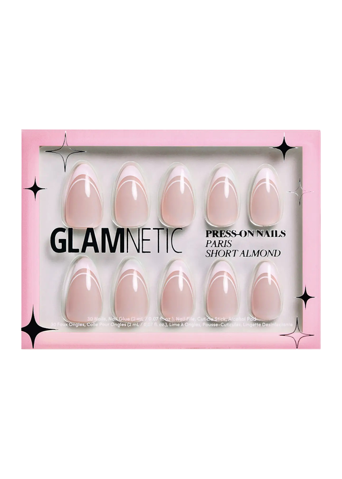 Paris Press-On Nails | Classic French Tip Short Almond