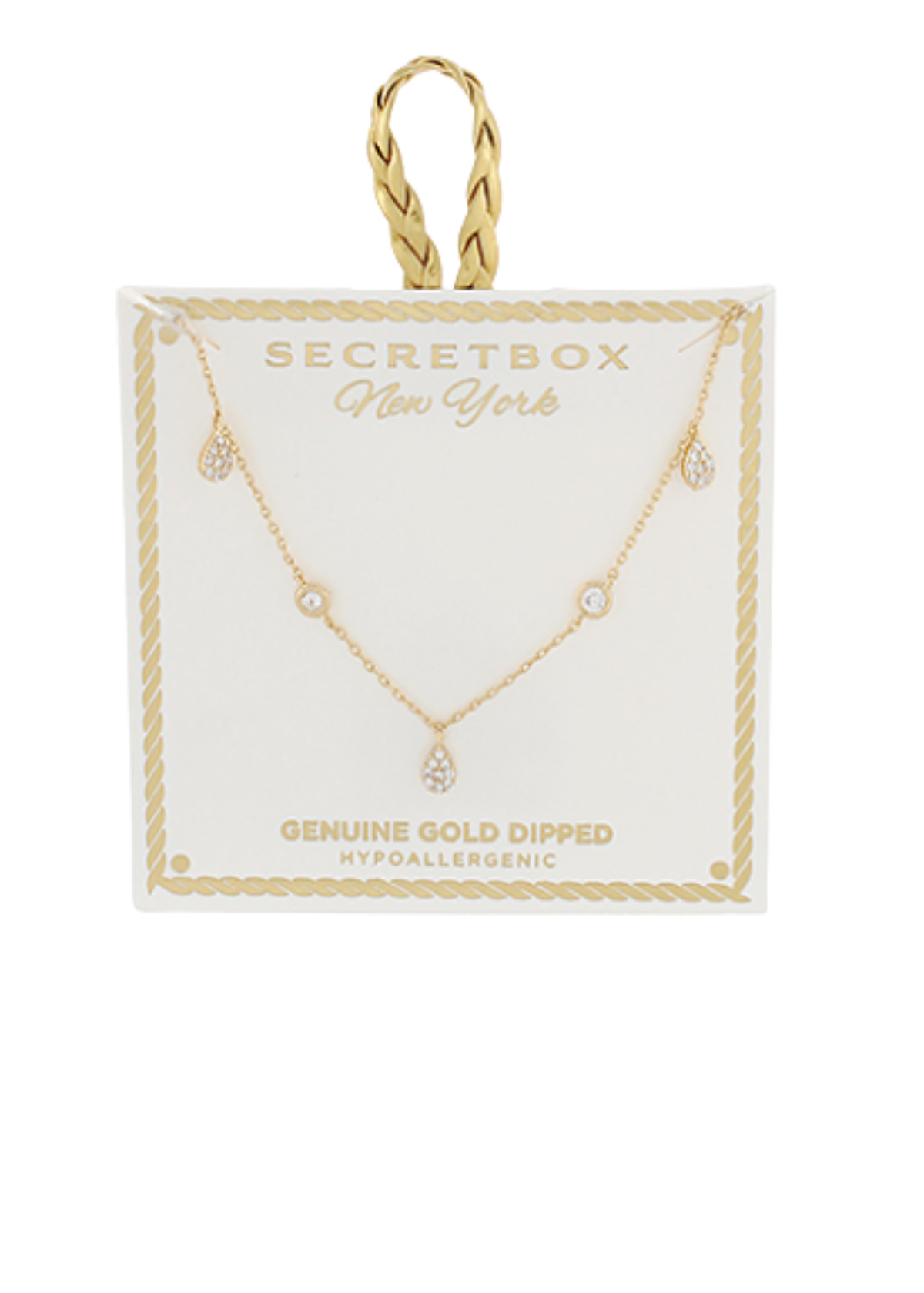 5 Crystal Charm Necklace