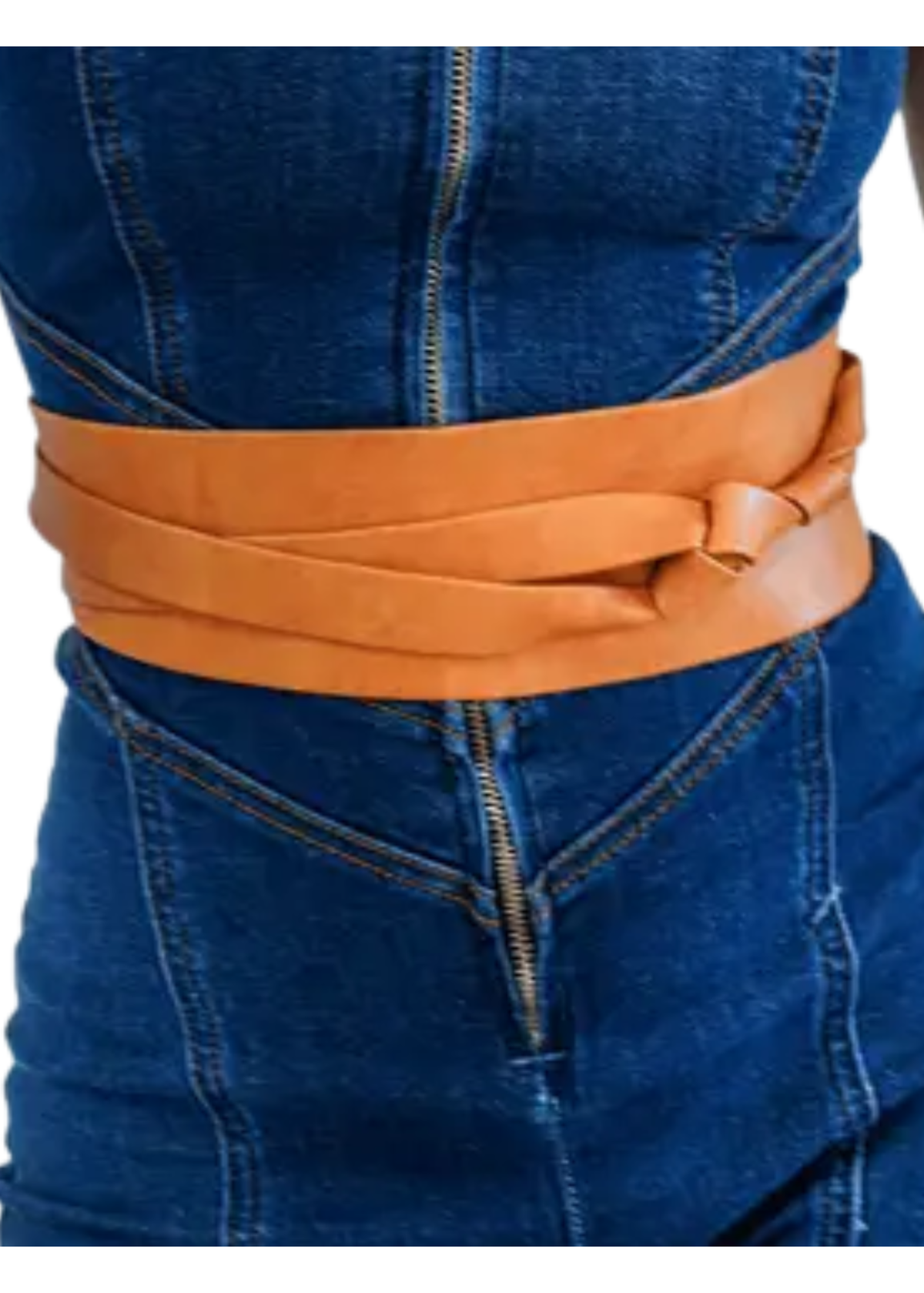 Tie-On Waist Cinching Obi Wrap Belt