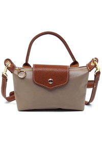 Nylon Flap Crossbody Bag