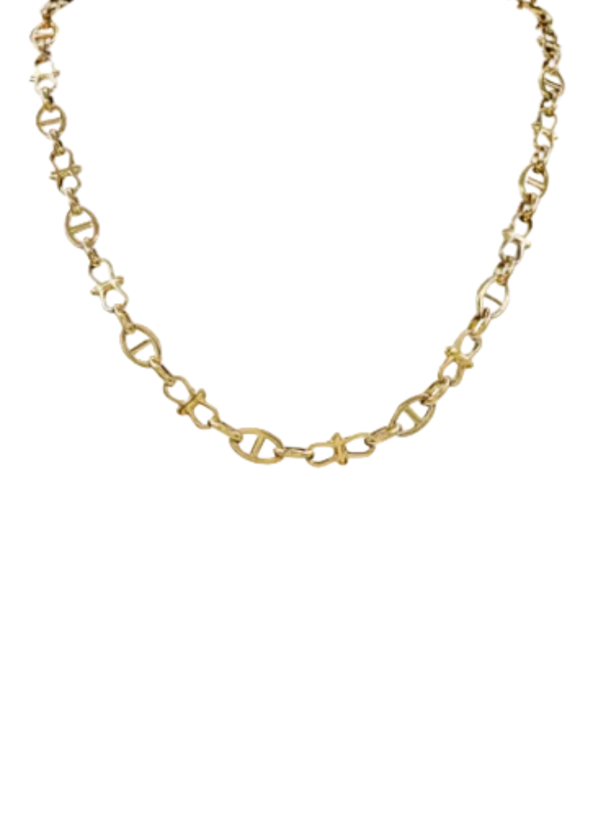 Fancy Chain Necklace-Gold