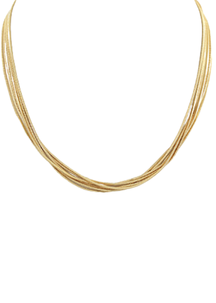 6 Layered Snake Chain Necklace