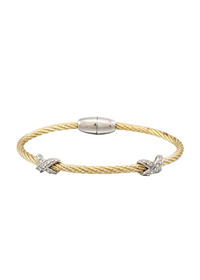 CrissCrossed Crystal Cable Bracelet