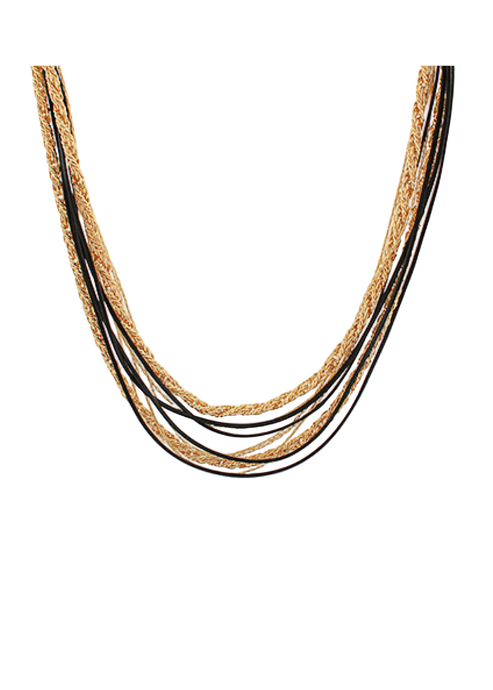 10 Layered Metal Necklace