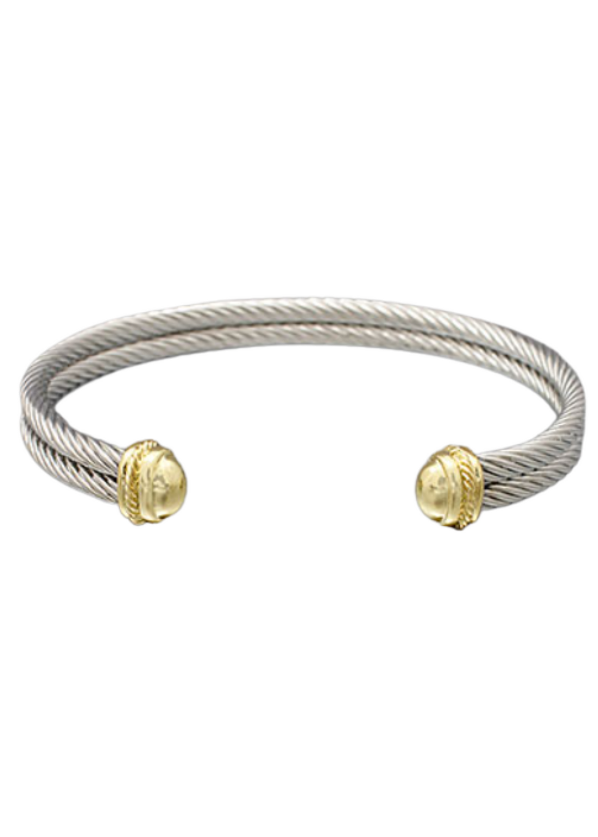 Double Cable Cuff Bracelet