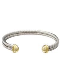 Double Cable Cuff Bracelet