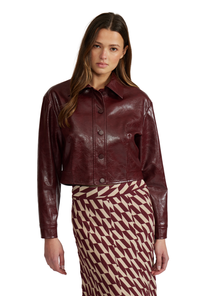 Caleb Faux Leather Jacket