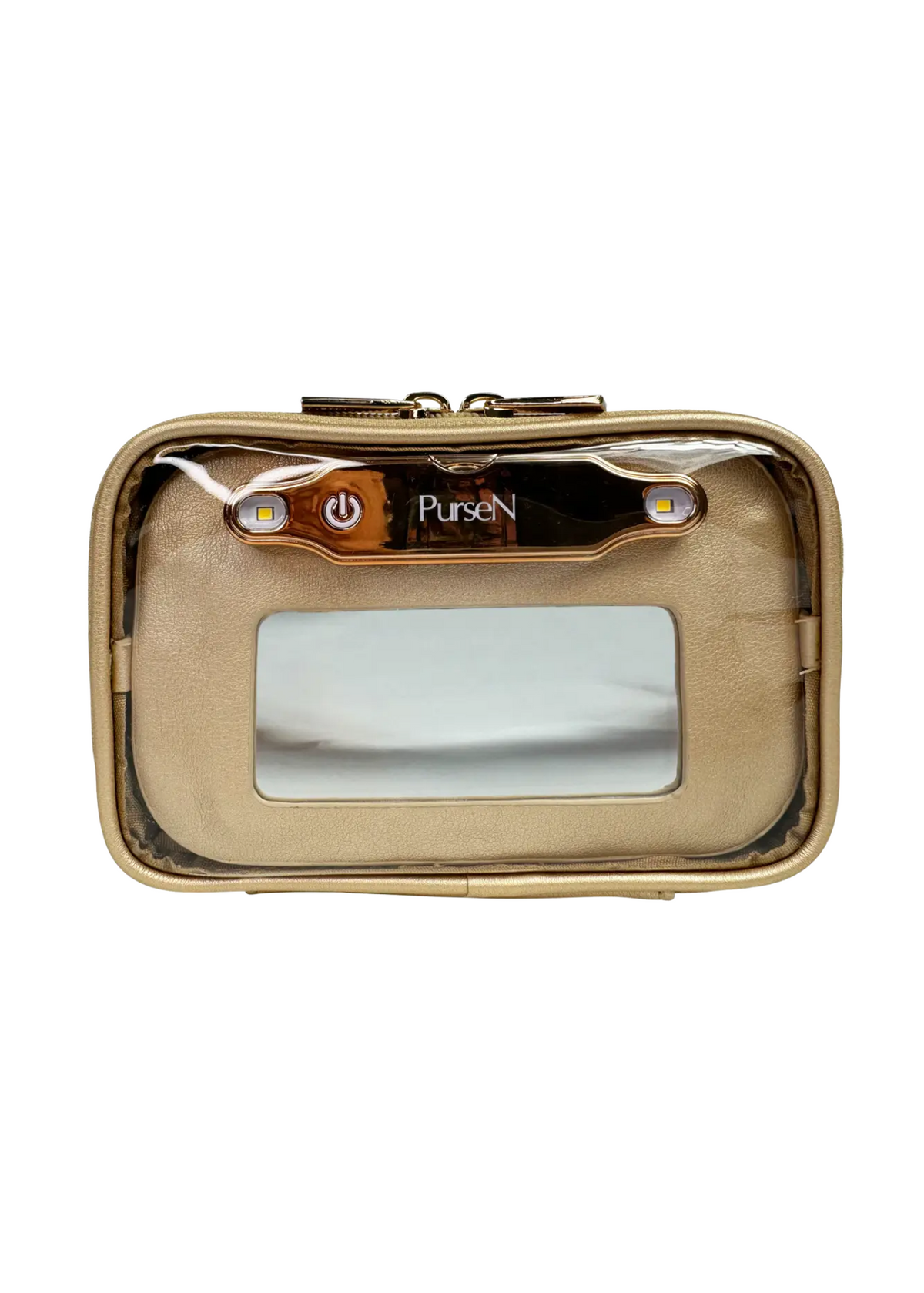 Littmini Lighted Mirror Case- Gold Luster