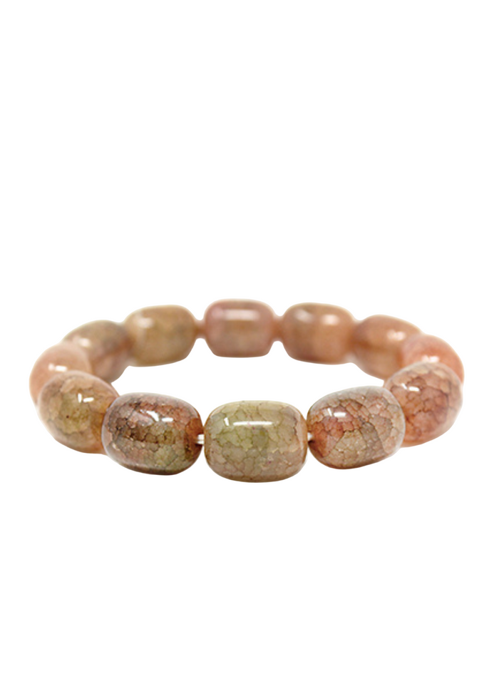 Cracked Stone Beaded Bracelet