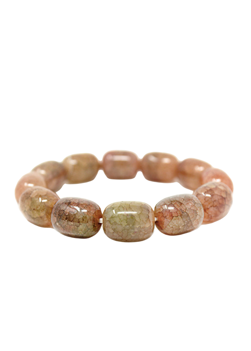Cracked Stone Beaded Bracelet