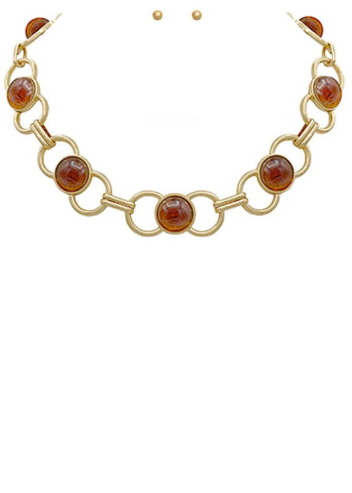 Pearl & Chain Necklace Set