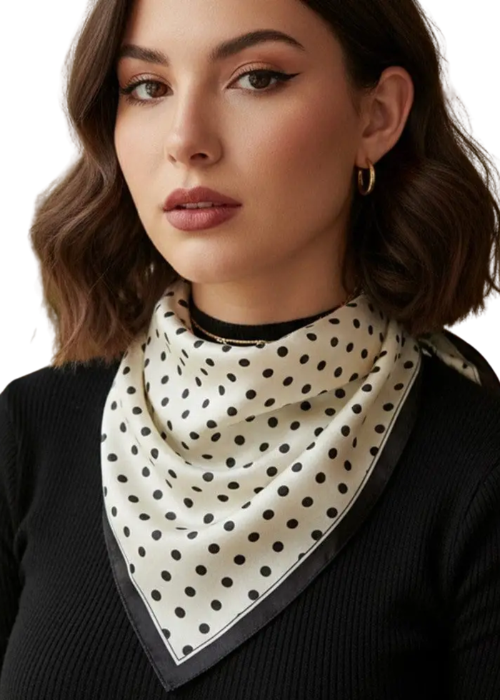 Amie Polka Dot Print Bandana