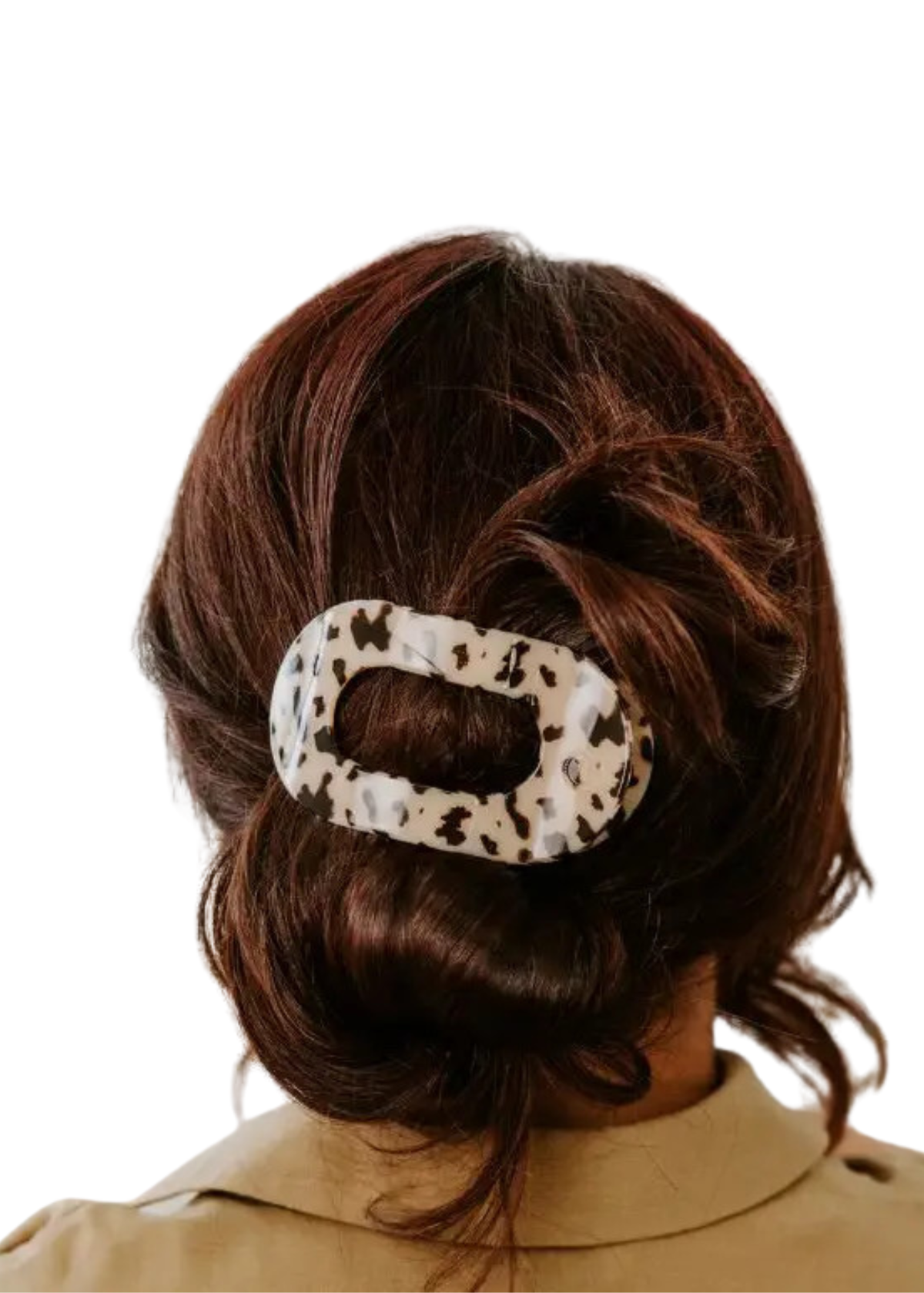 Blonde Tortoise Medium Flat Round Clip