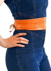 Tie-On Waist Cinching Obi Wrap Belt