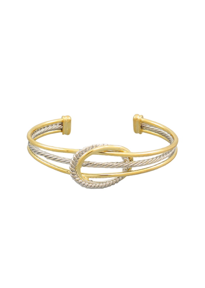 2 Circle & 3 Row Cable Cuff