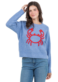 Crab Embroidered Sweater