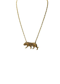 On the Prowl Tiger Pendant Necklace