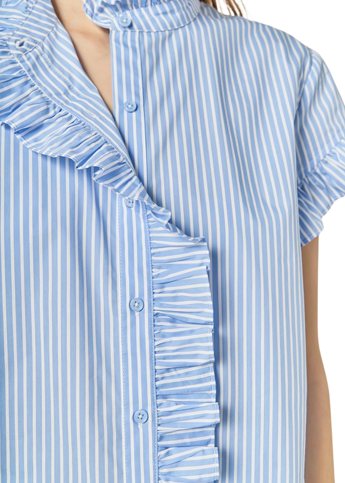 Striped Ruffle Shirt