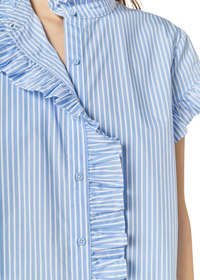 Striped Ruffle Shirt
