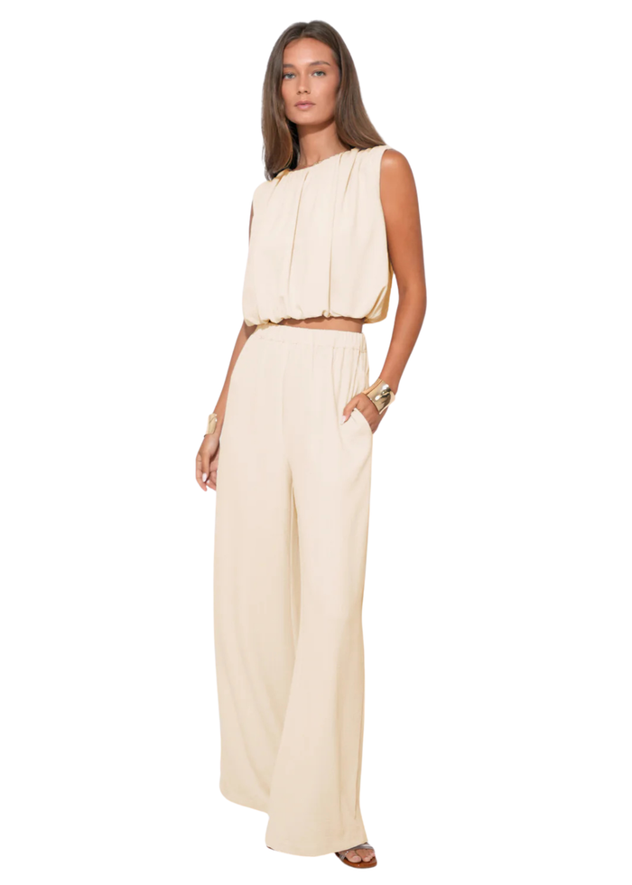 Iris Textured Satin Pant