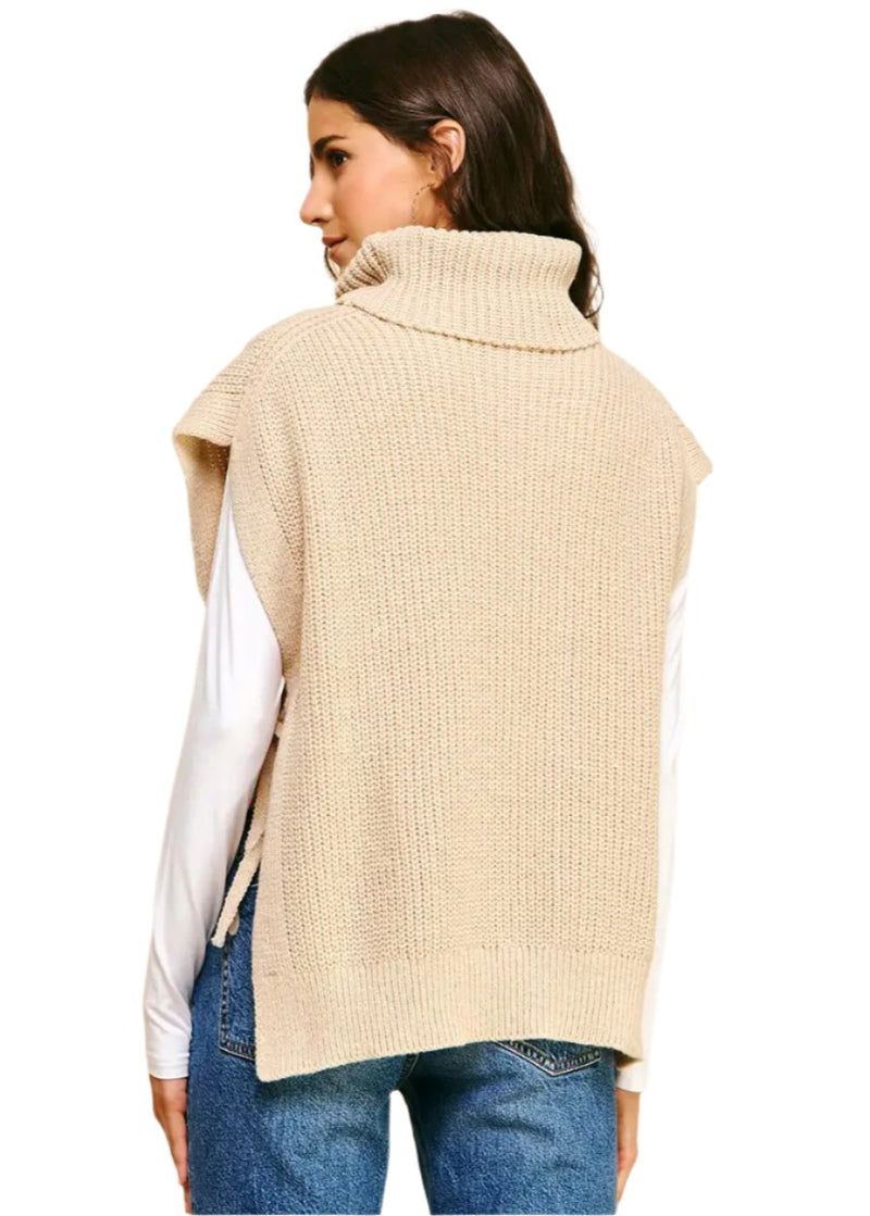 Side Tied Sweater Vest