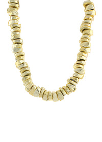 Organic Shape Metal Necklace