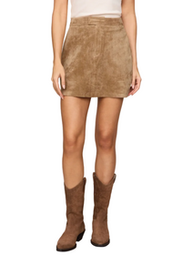 Perri Suede Mini Skirt