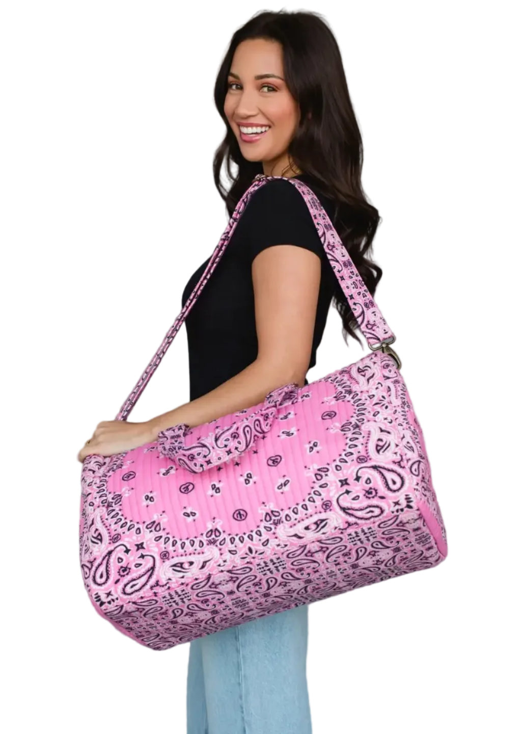 Pink Bandana Duffel