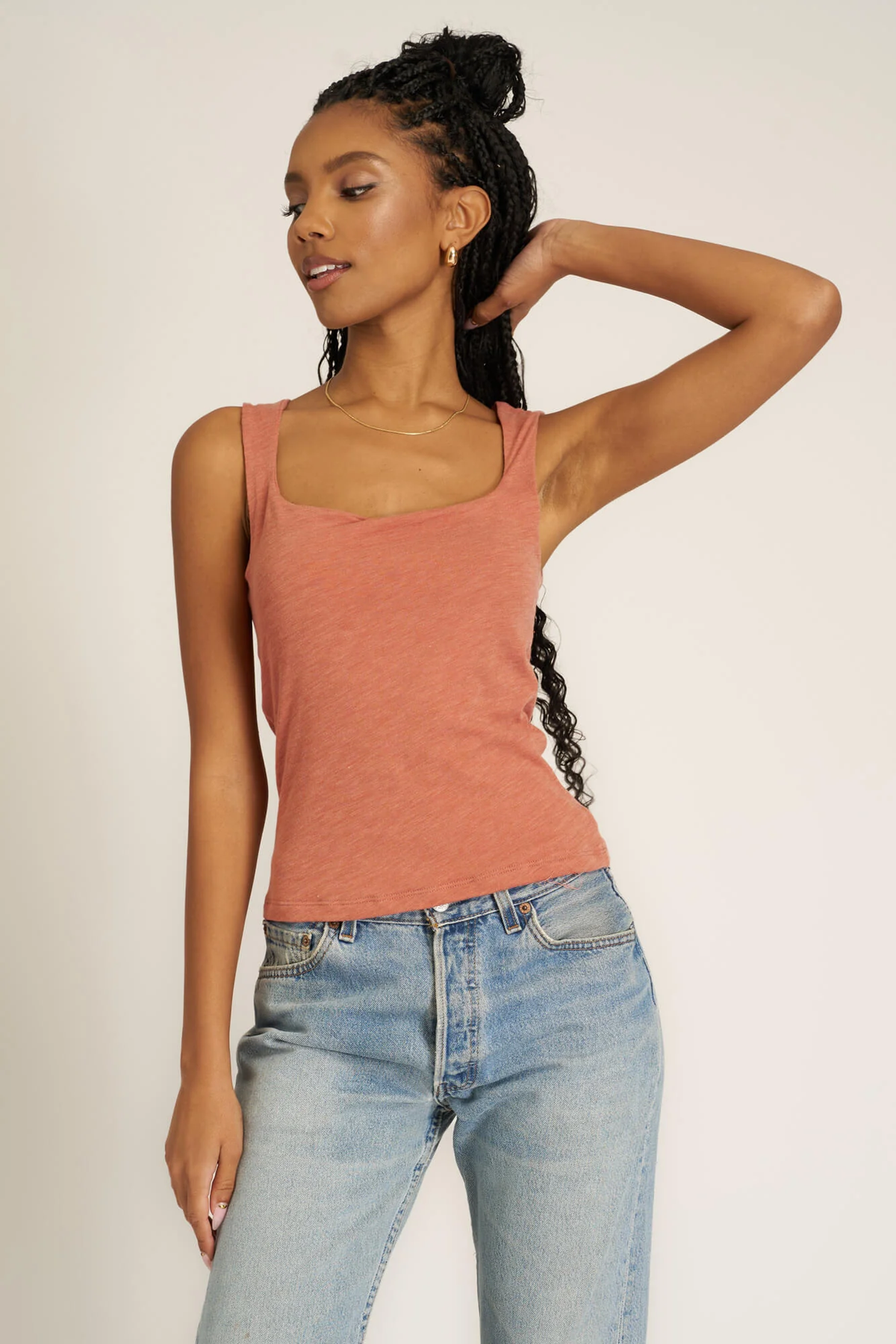 Sarah Square Neck Seamless Tank