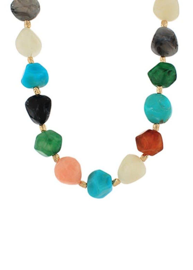 Acrylic Nuggets Shape Necklace