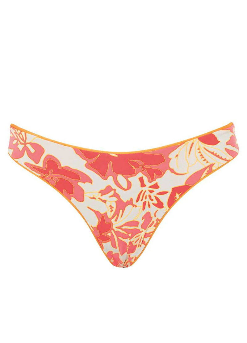 Tangerine Sublimity Bikini Bottom