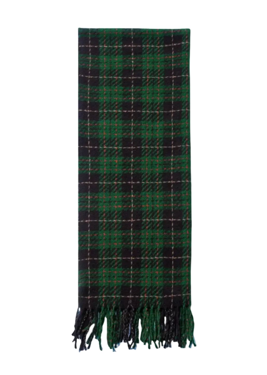 Winter Classic Plaid Tassel Cozy Scarf