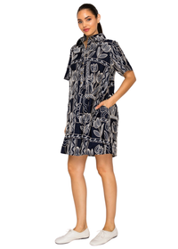 Selene's Stitch Shirt Dress