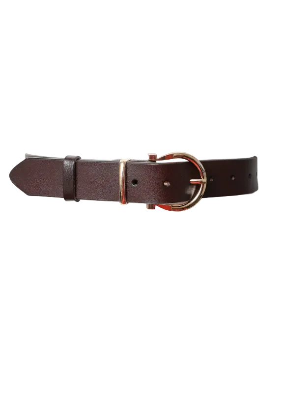 Horseshoe Gold Buckle Belt