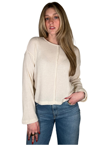 Annabeth Mock Neck Fitted Sweater