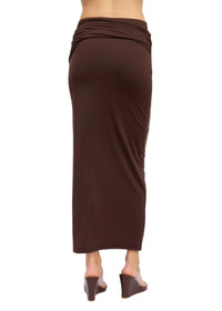 Eva Ruched Maxi Skirt