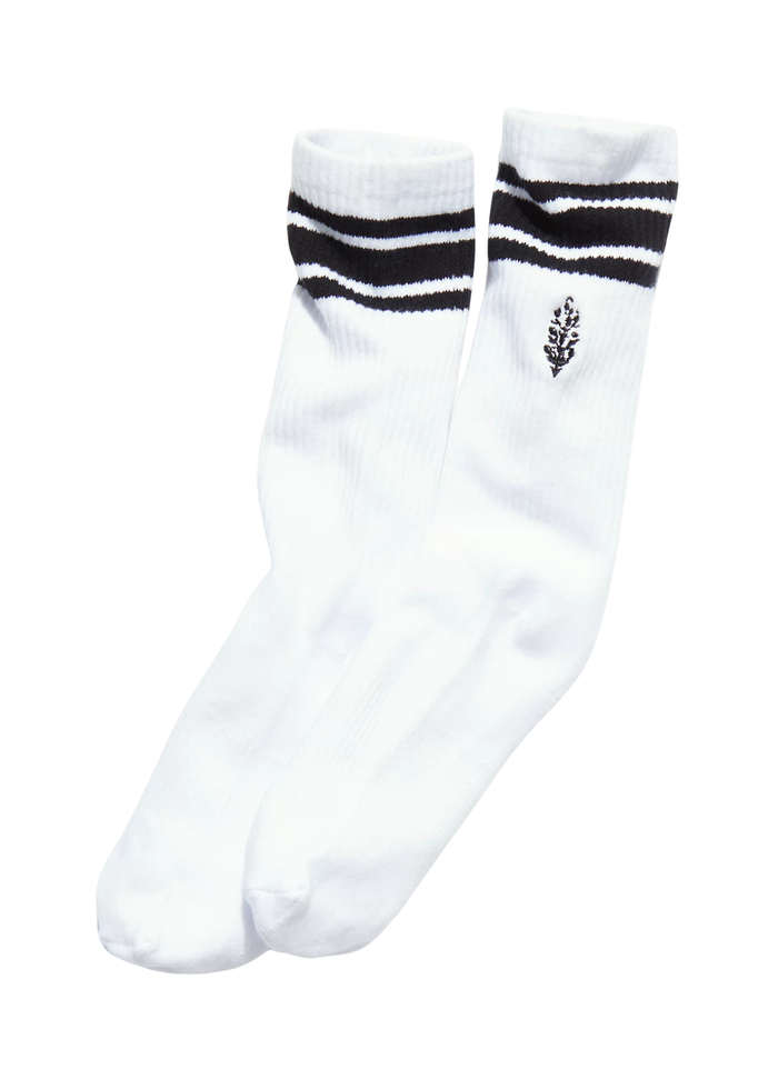 Logo Stripe Tube Socks