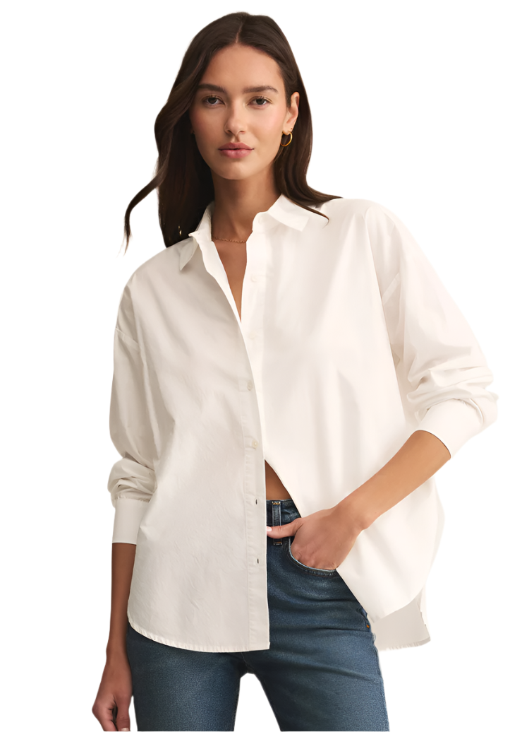 Elevated Poplin Button Up