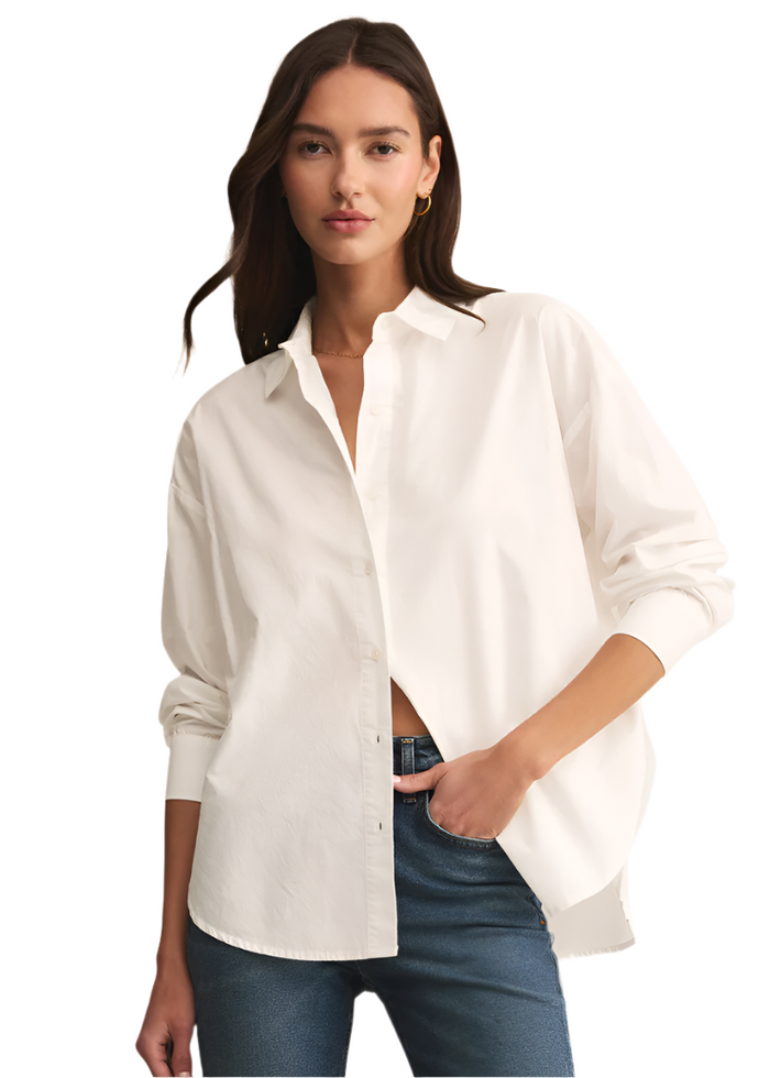 Elevated Poplin Button Up