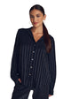 Black Lurex Stripe